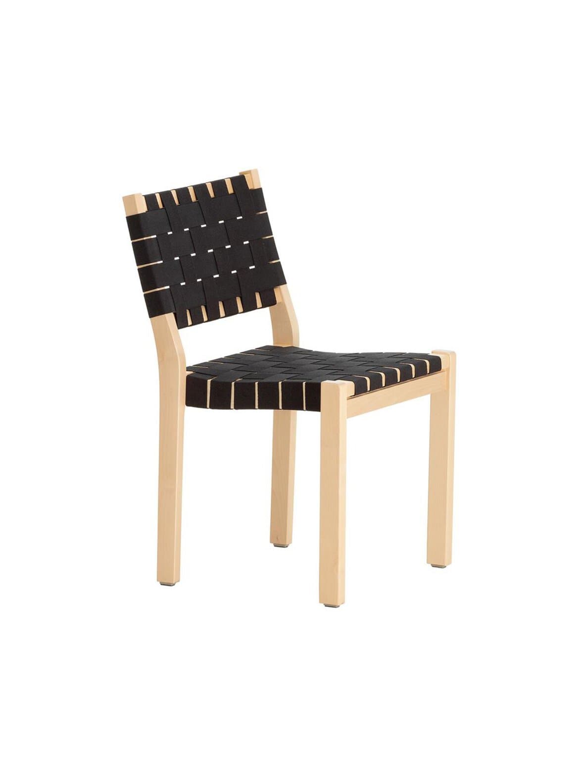 Tuoli 611 koivu/musta – Artek