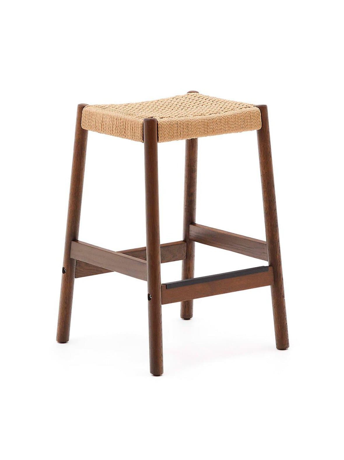 Yalia-jakkara pähkinä/paperinaru k 65 cm – Kave Home