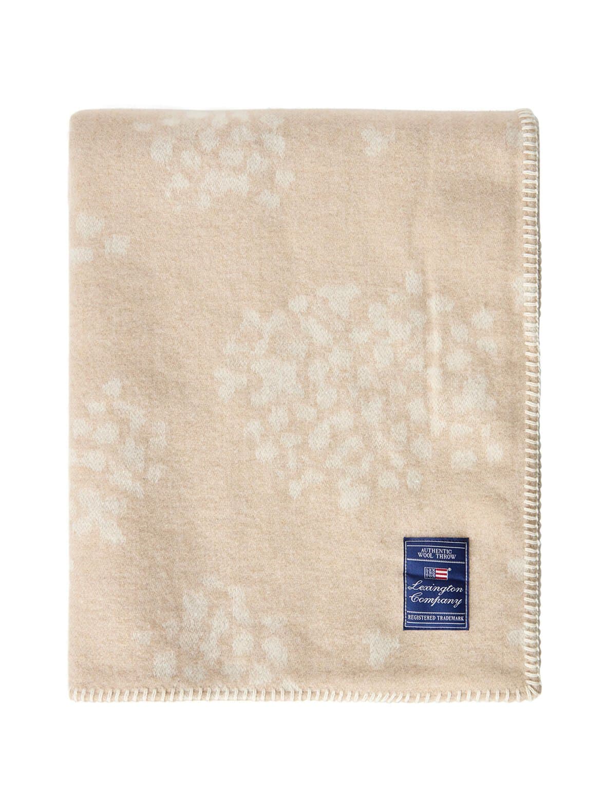 Floral jacquard wool -villahuopa 130 x 170 cm – Lexington