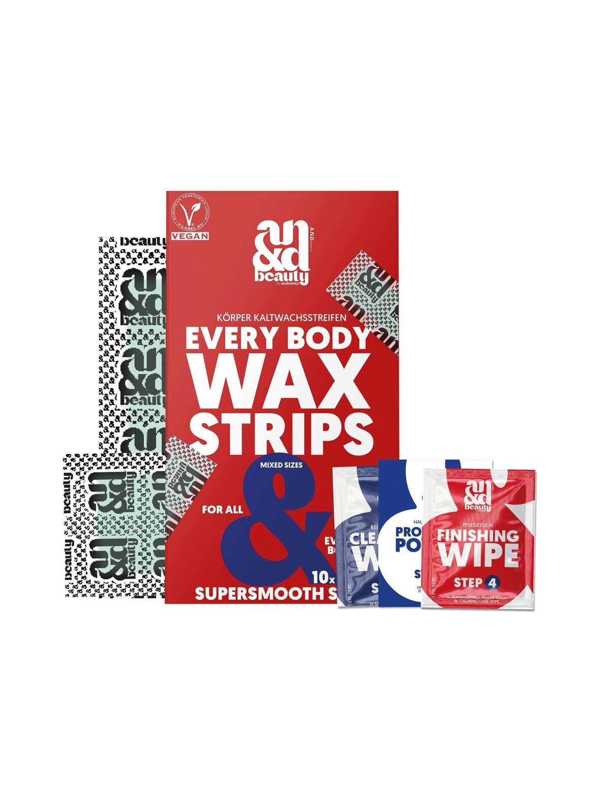 Body wax strips -karvanpoistoliuskat 20 kpl – A.N.D. Beauty