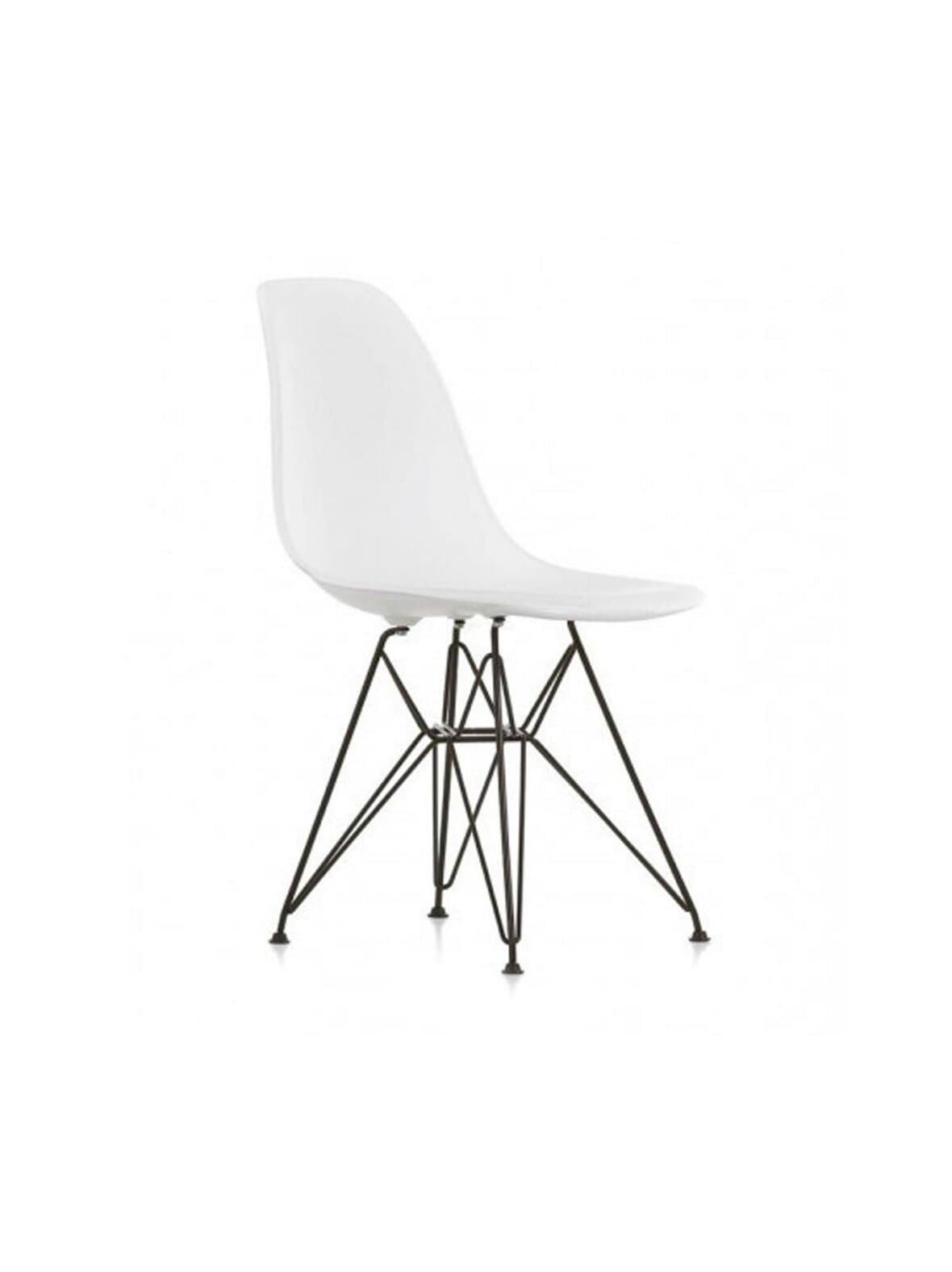 Eames dsr re -tuoli cotton white/musta – Vitra