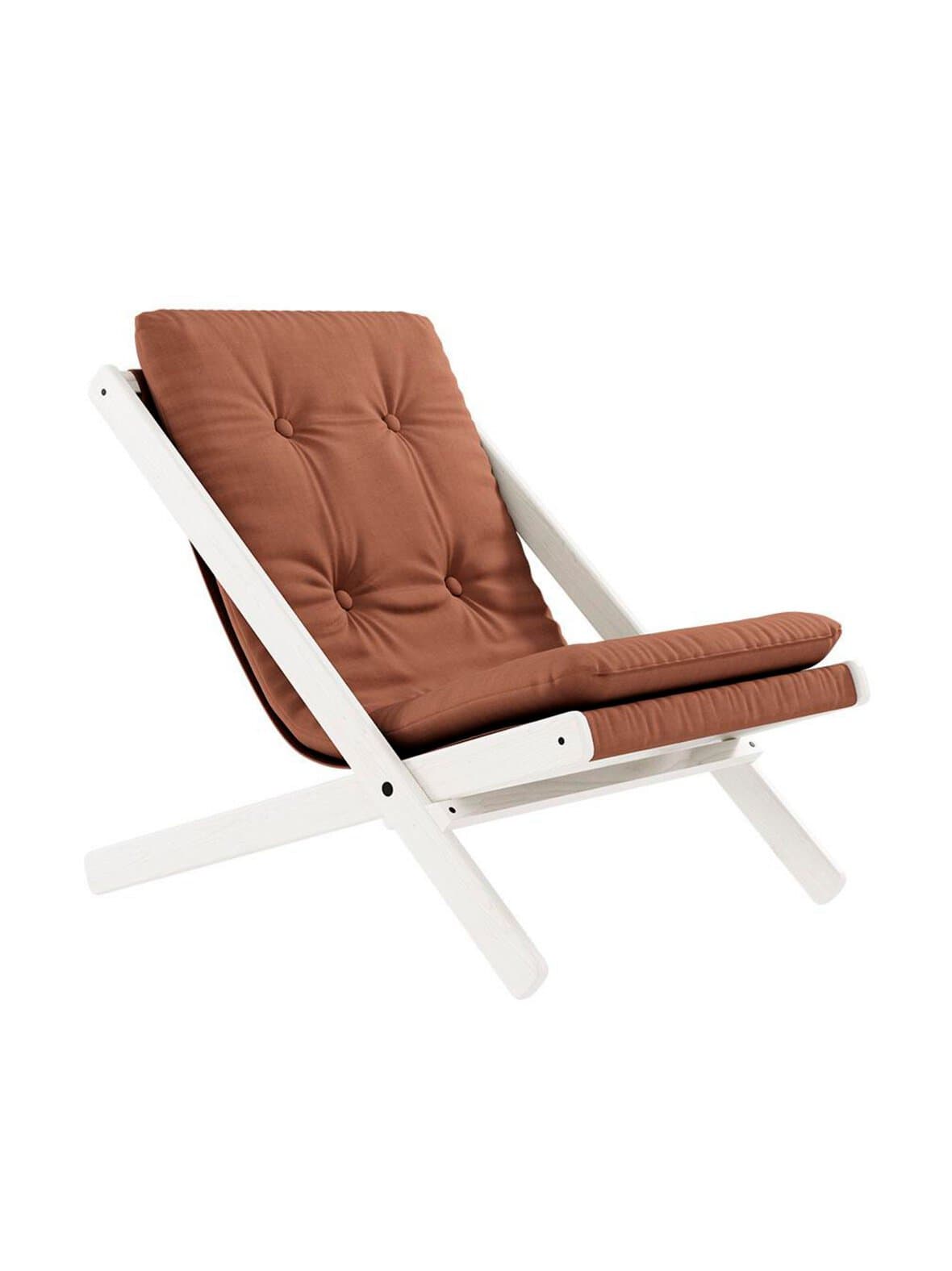 Boogie-nojatuoli clay brown/white – Karup