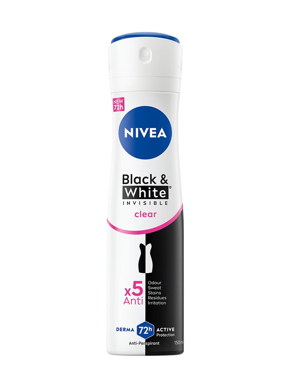 Black & white invisible deo spray -antiperspirantti 150 ml – Nivea