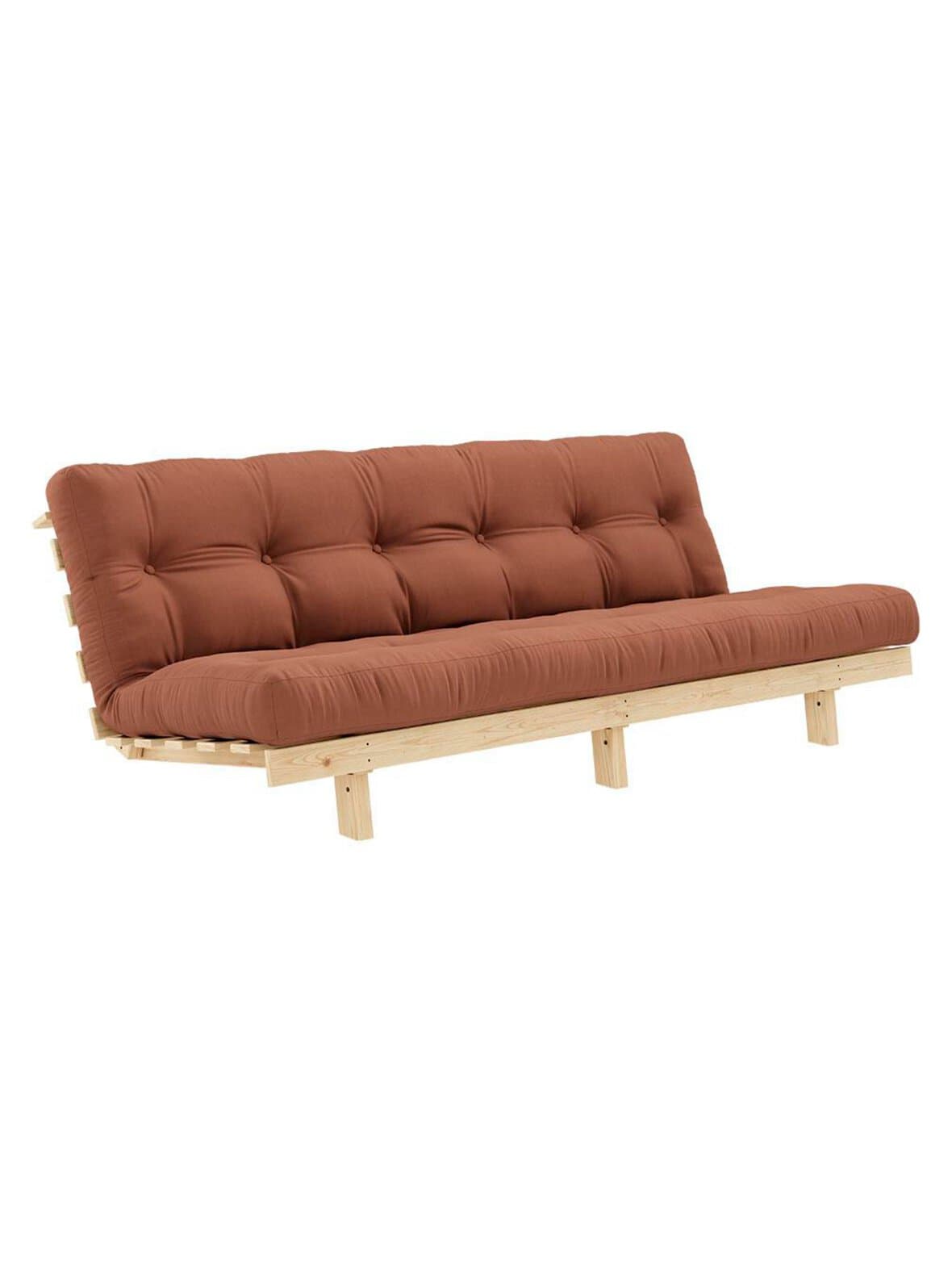 Lean-futonsohva clay brown / mänty l 190 cm – Karup