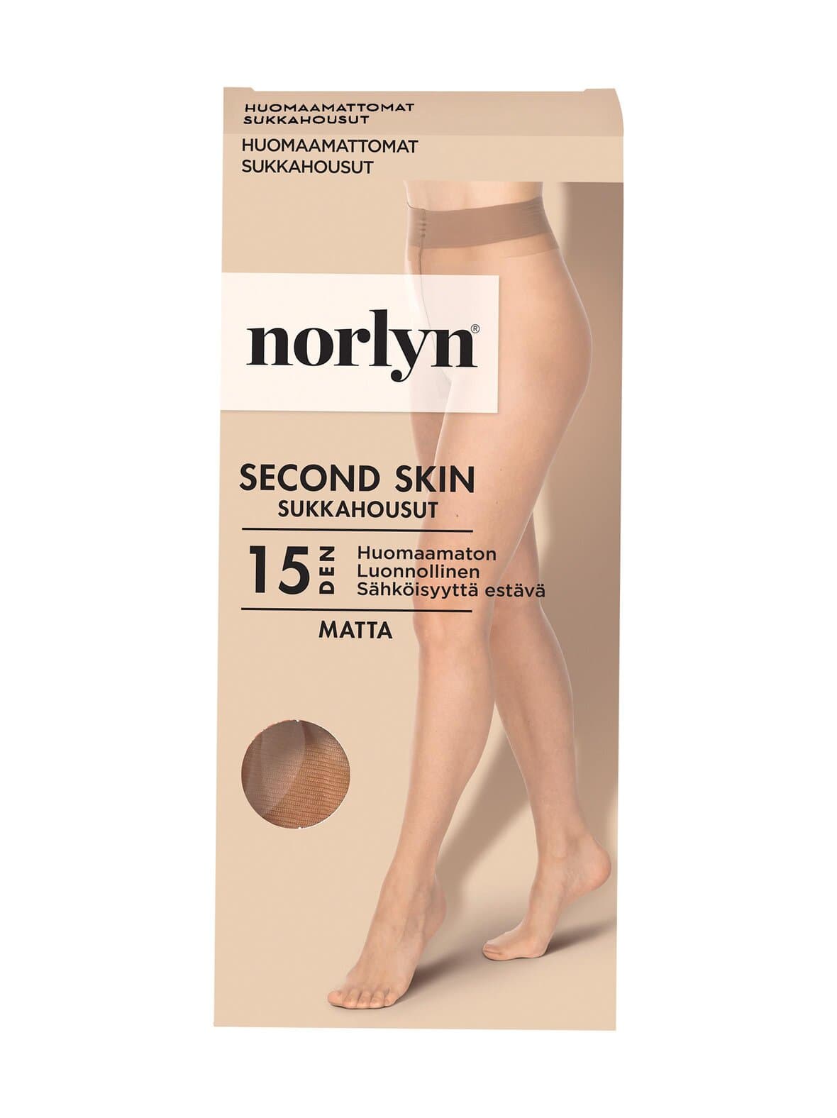 Second skin 15 den -sukkahousut – Norlyn
