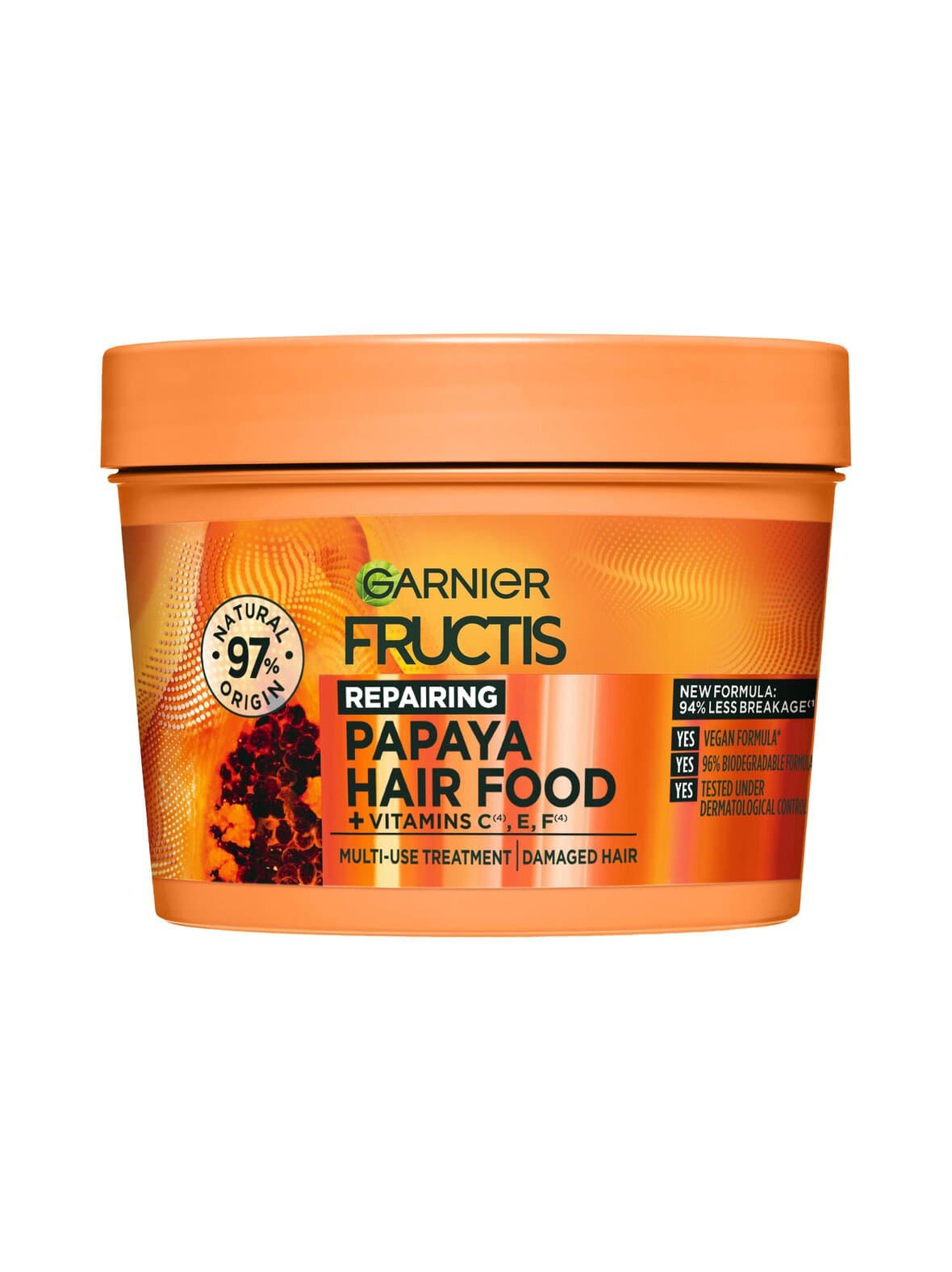 Fructis hair food papaya hair mask -hiusnaamio vaurioituneille hiuksille – Garnier