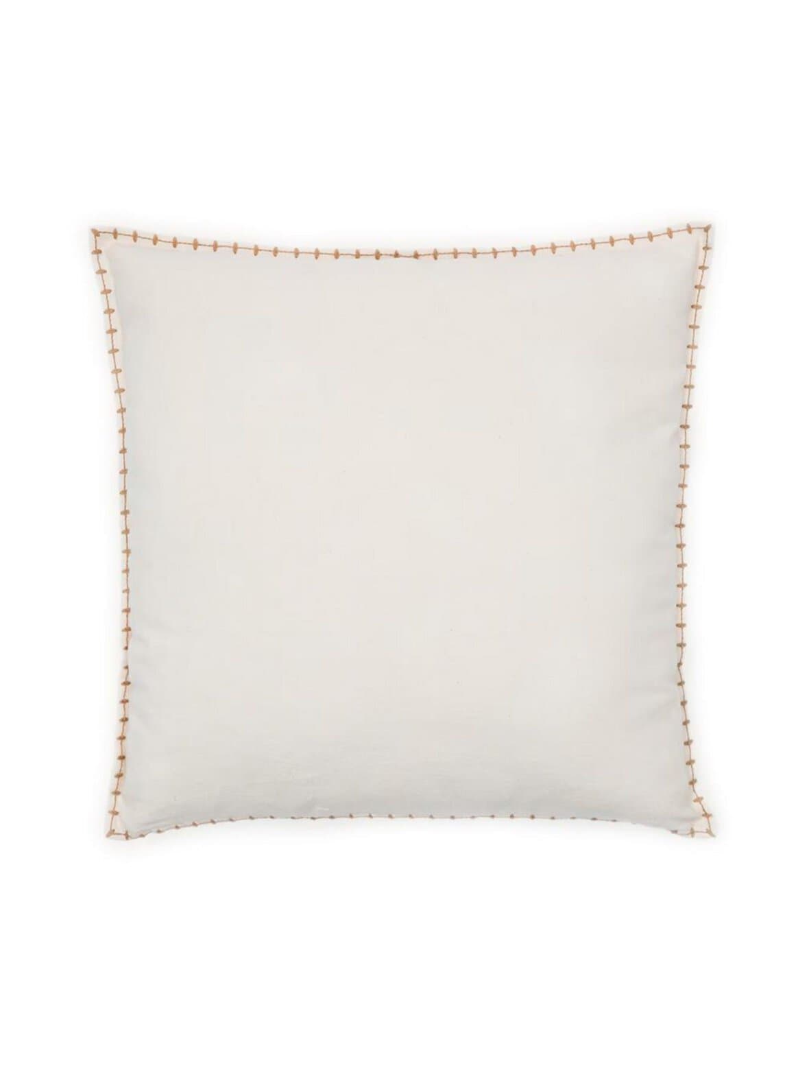 Rakira-tyynynpäällinen beige / sinapinkeltainen 45 x 45 cm – Kave Home