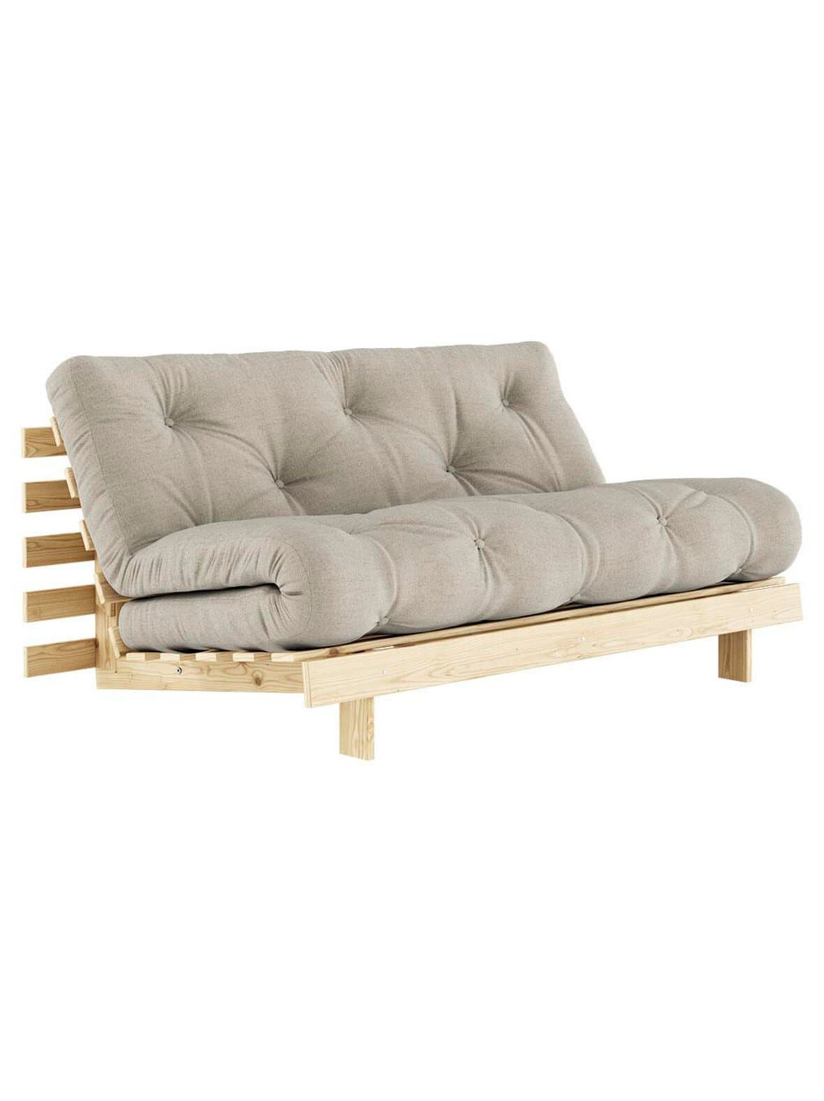 Roots-futonsohva linen/mänty l 160 cm – Karup