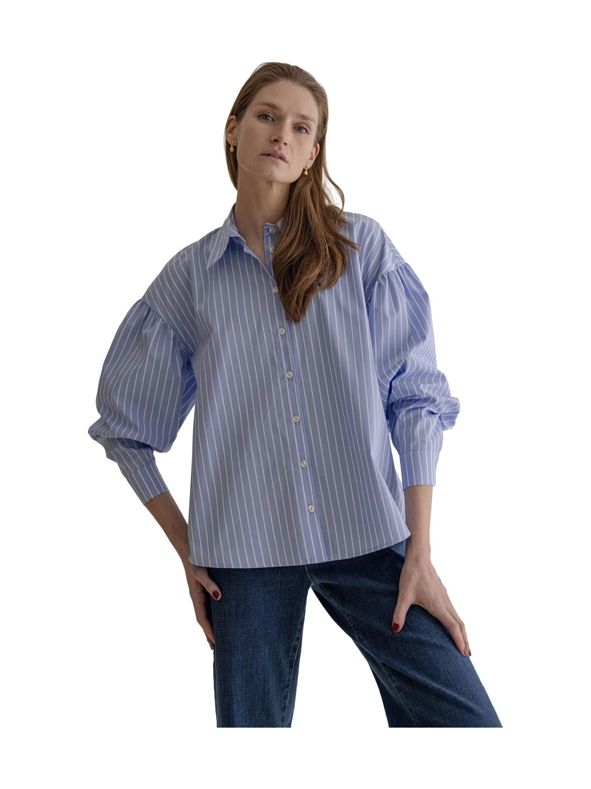 Tania pinstripe -paitapusero – Gauhar Helsinki
