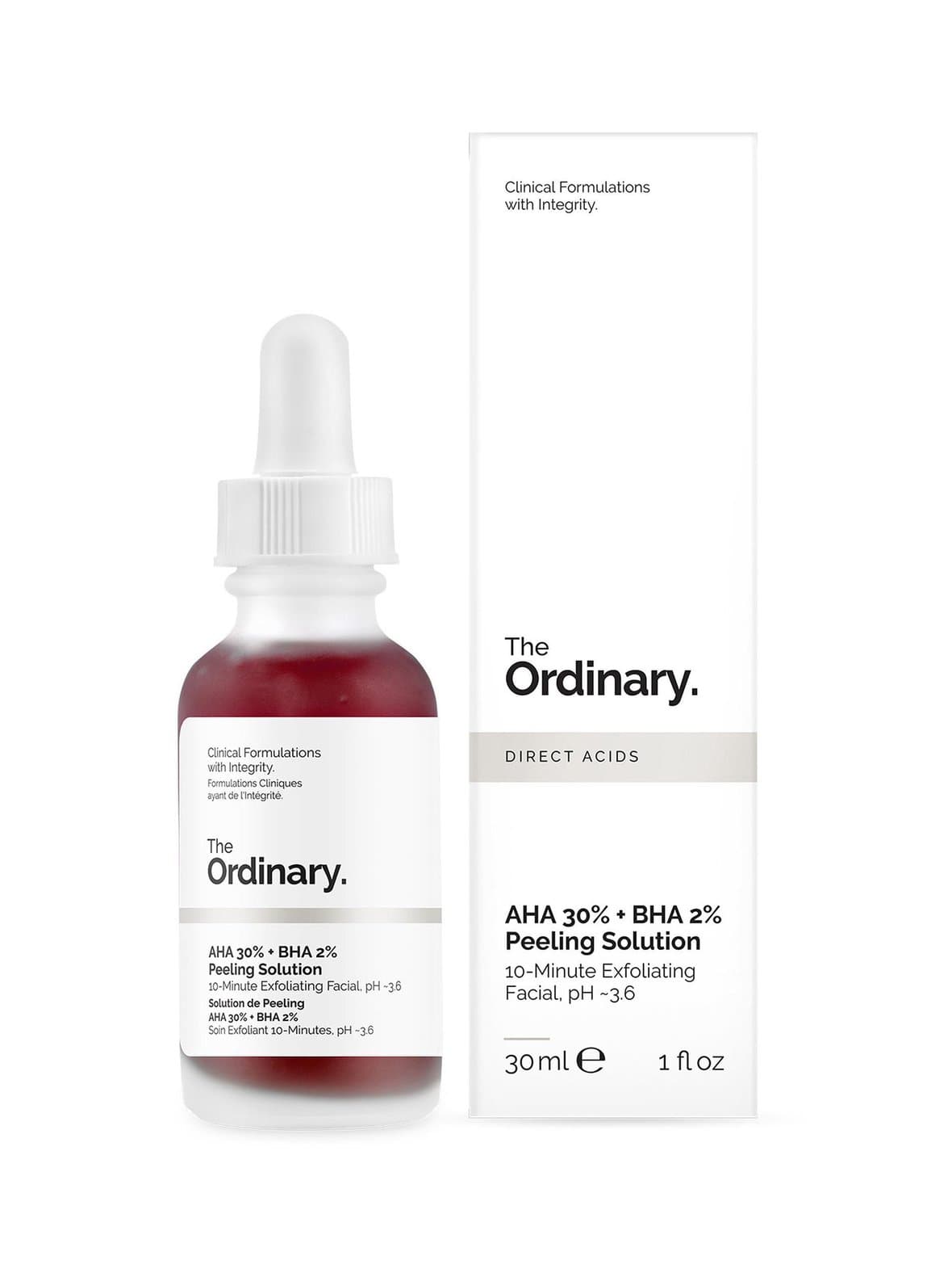 Aha 30 % + bha 2 % peeling solution -kuoriva naamio 30 ml – The Ordinary