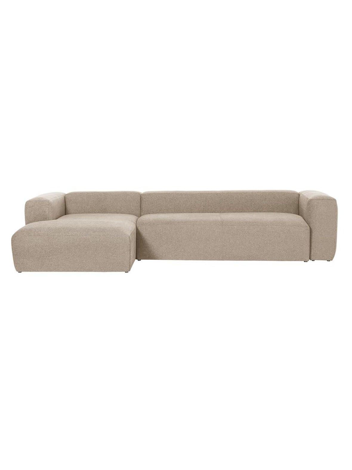 Blok-divaanisohva beige l 330 cm/vasen – Kave Home