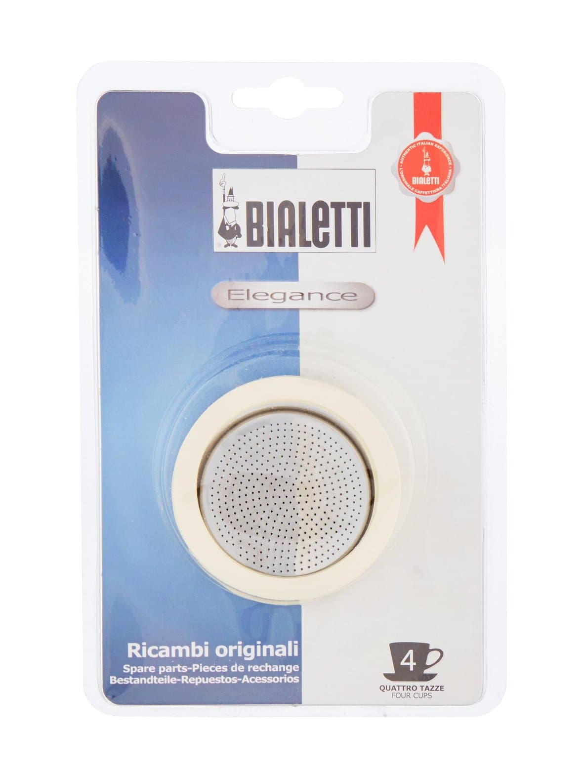 Tiivisterengas ja suodatinlevy 4 kupin espressokeittimeen – Bialetti