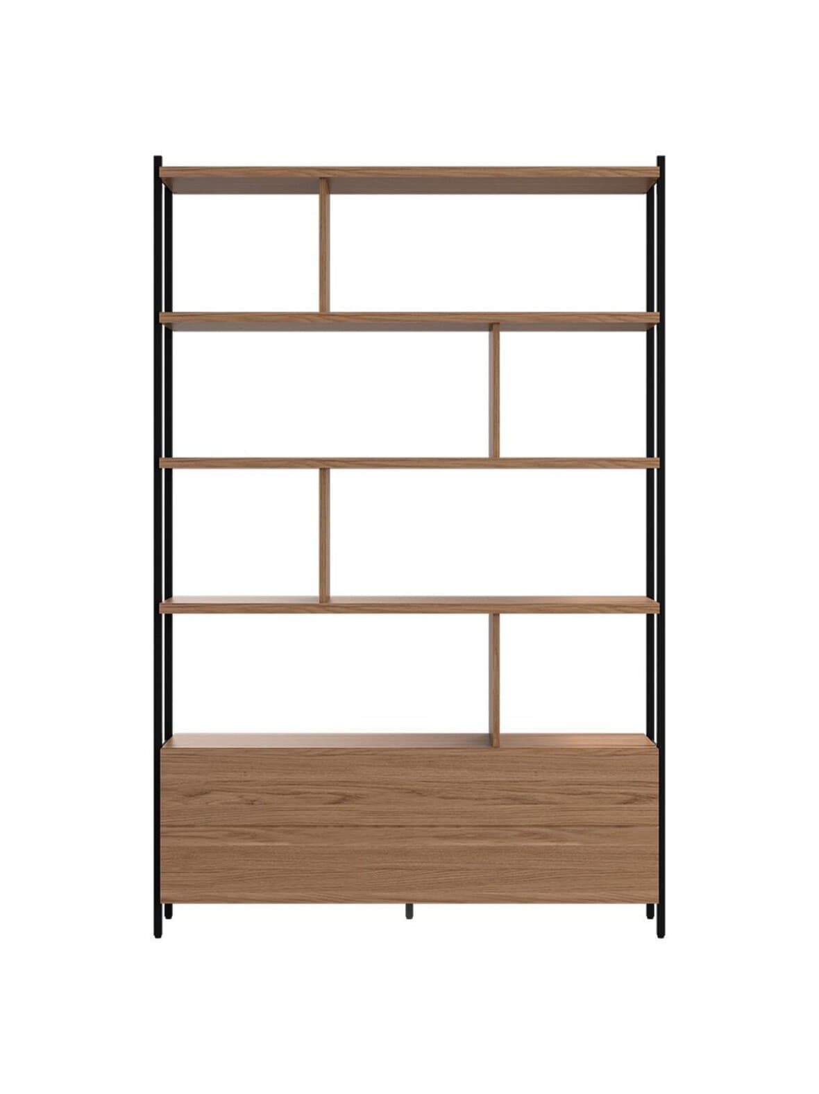 Calgary-hylly tammi/musta 124 x 190 cm – BoConcept