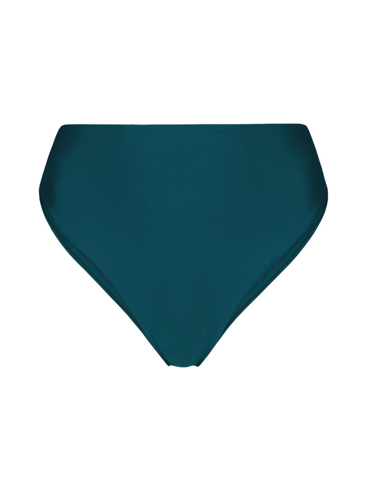Teal high-leg -bikinialaosa – Lilja the Label