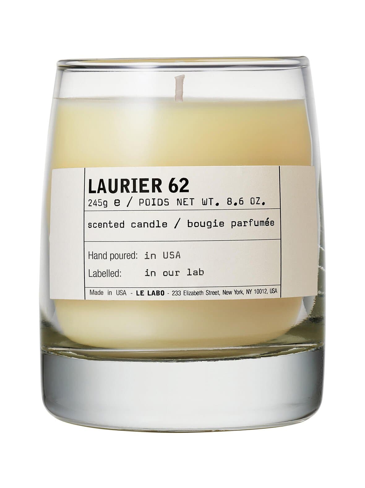 Laurier 62 classic -tuoksukynttilä 245 g – Le Labo