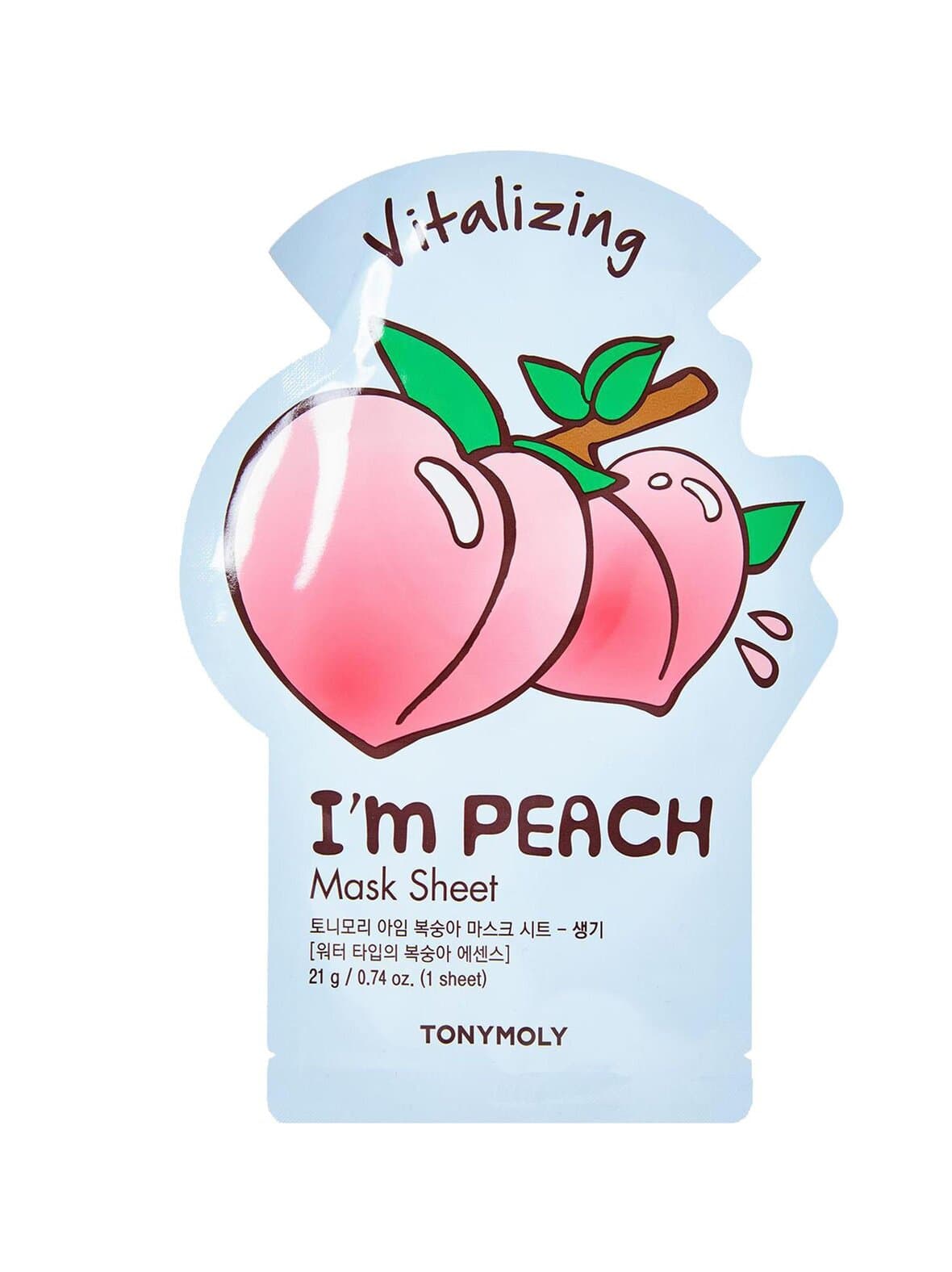 I'm peach mask sheet -kangasnaamio – TONYMOLY