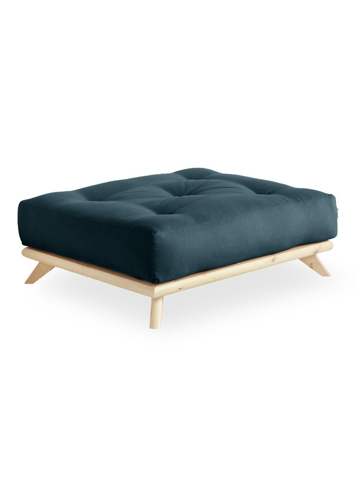Senza-futonrahi petrol blue/mänty – Karup