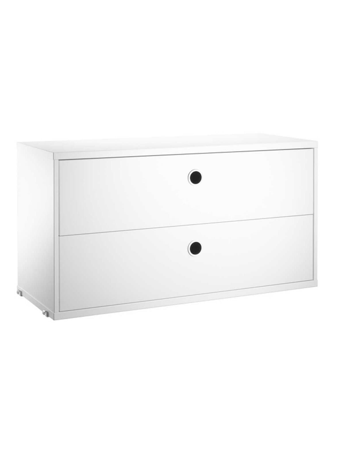 String system -lipasto valkoinen 78 x 30 cm – String Furniture
