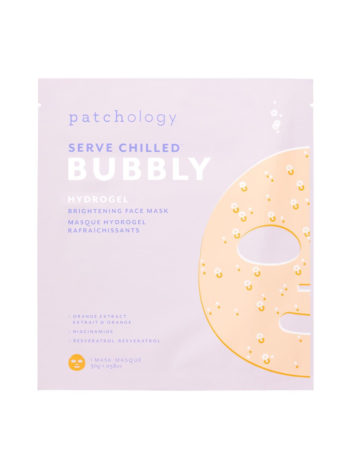 Serve chilled™ bubbly brightening hydrogel mask -kasvonaamio – Patchology