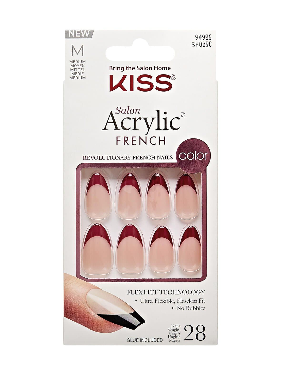 Salon acrylic french catchy -tekokynnet – kiss