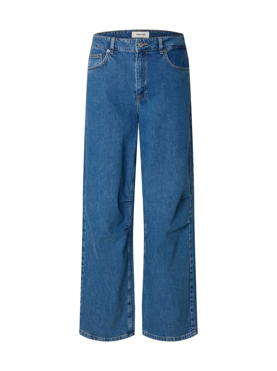 Slfwide agathe mid waist baggy -farkut – SELECTED