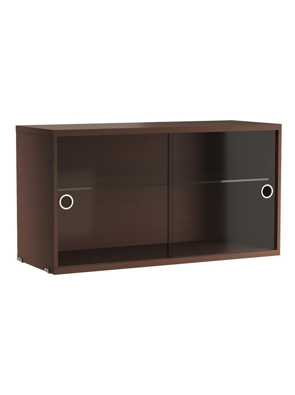 String-vitriinikaappi tumma tammi 78 x 30 cm – String Furniture