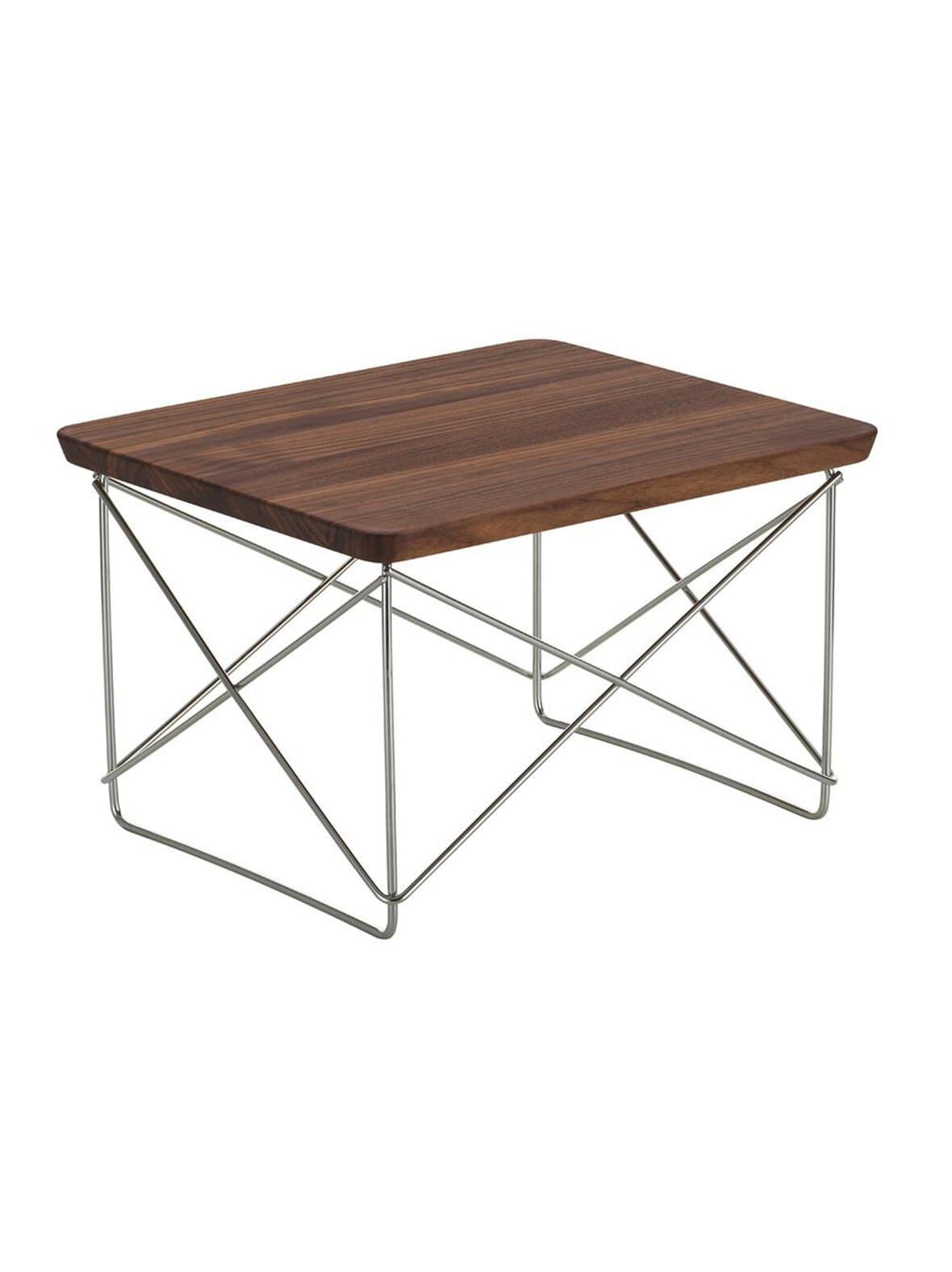 Eames occasional table ltr -sivupöytä tumma pähkinä / ruostumaton teräs – Vitra