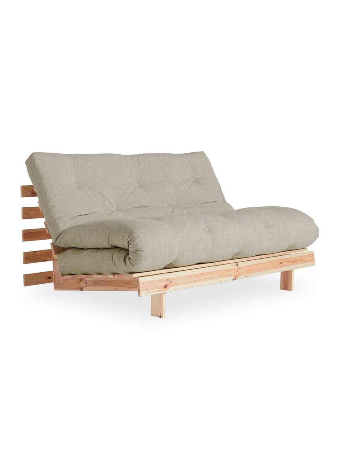 Roots-futonsohva linen/mänty l 140 cm – Karup