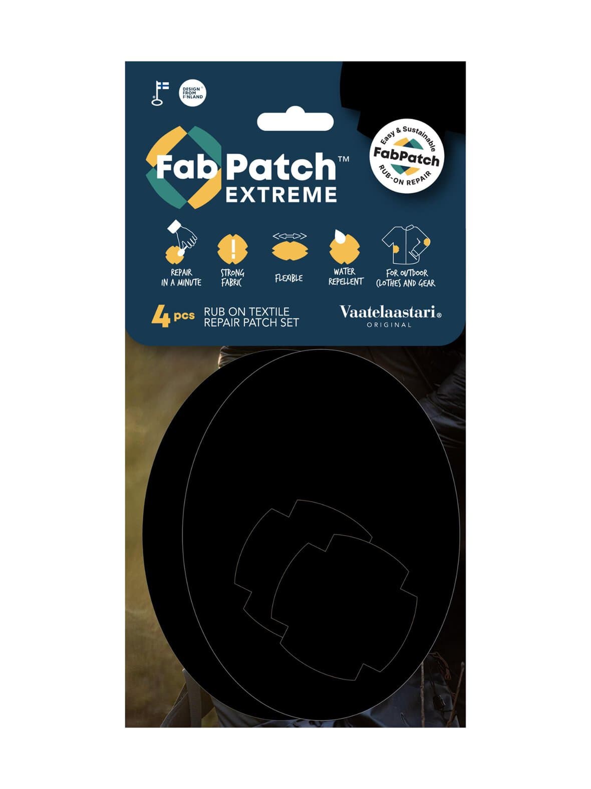 Extreme-tekstiilin korjauslaastari – Vaatelaastari FabPatch