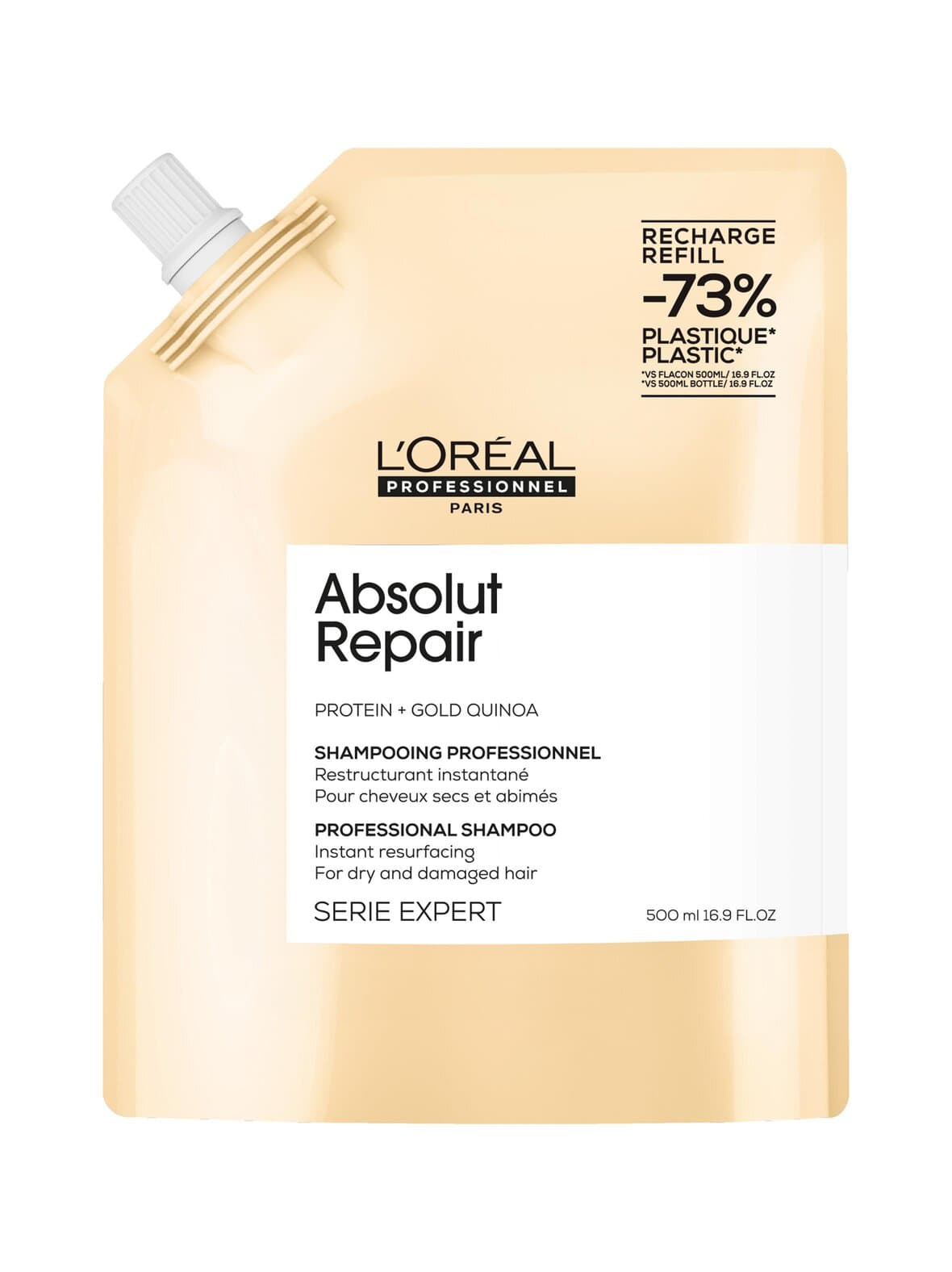 Absolut repair gold shampoo refill -shampoo, täyttöpakkaus,500ml – L'Oréal Professionnel