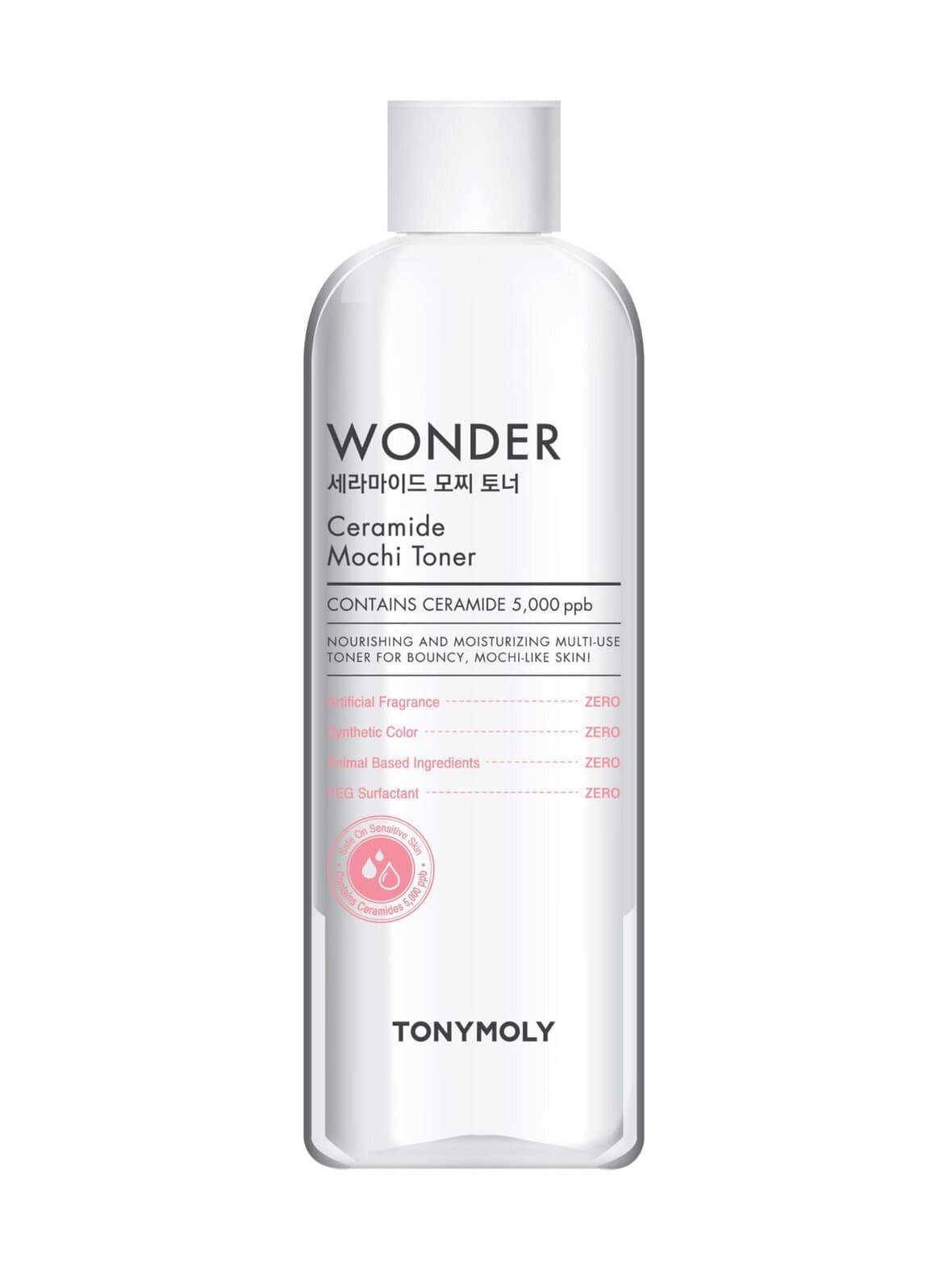 Wonder ceramide mochi toner -kasvovesi 500 ml – TONYMOLY