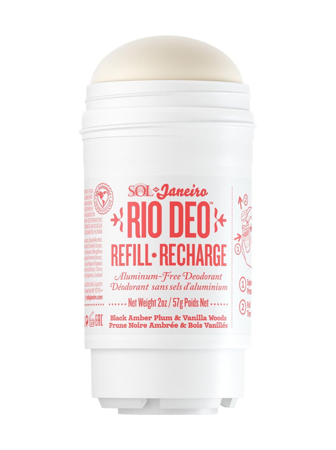 Rio deo 40 aluminum-free deodorant refill -deodorantti, täyttöpakkaus – Sol De Janeiro