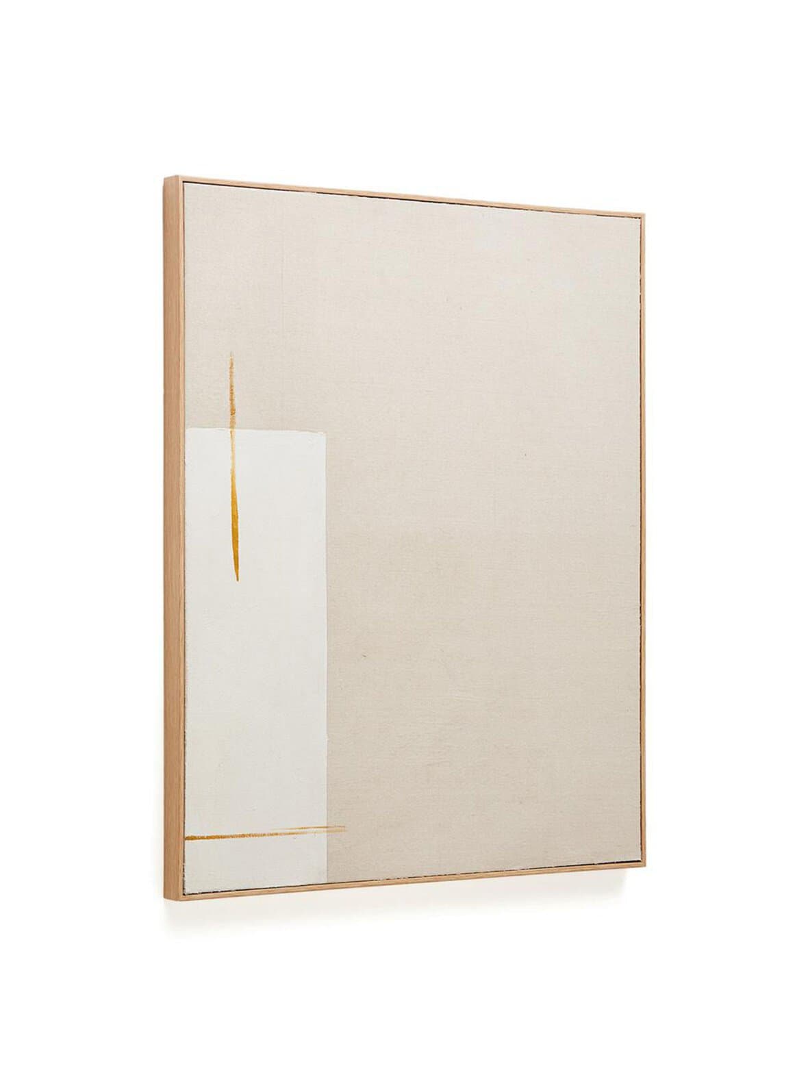 Salin-taulu beige / pystysuorat kuviot 80x100cm – Kave Home