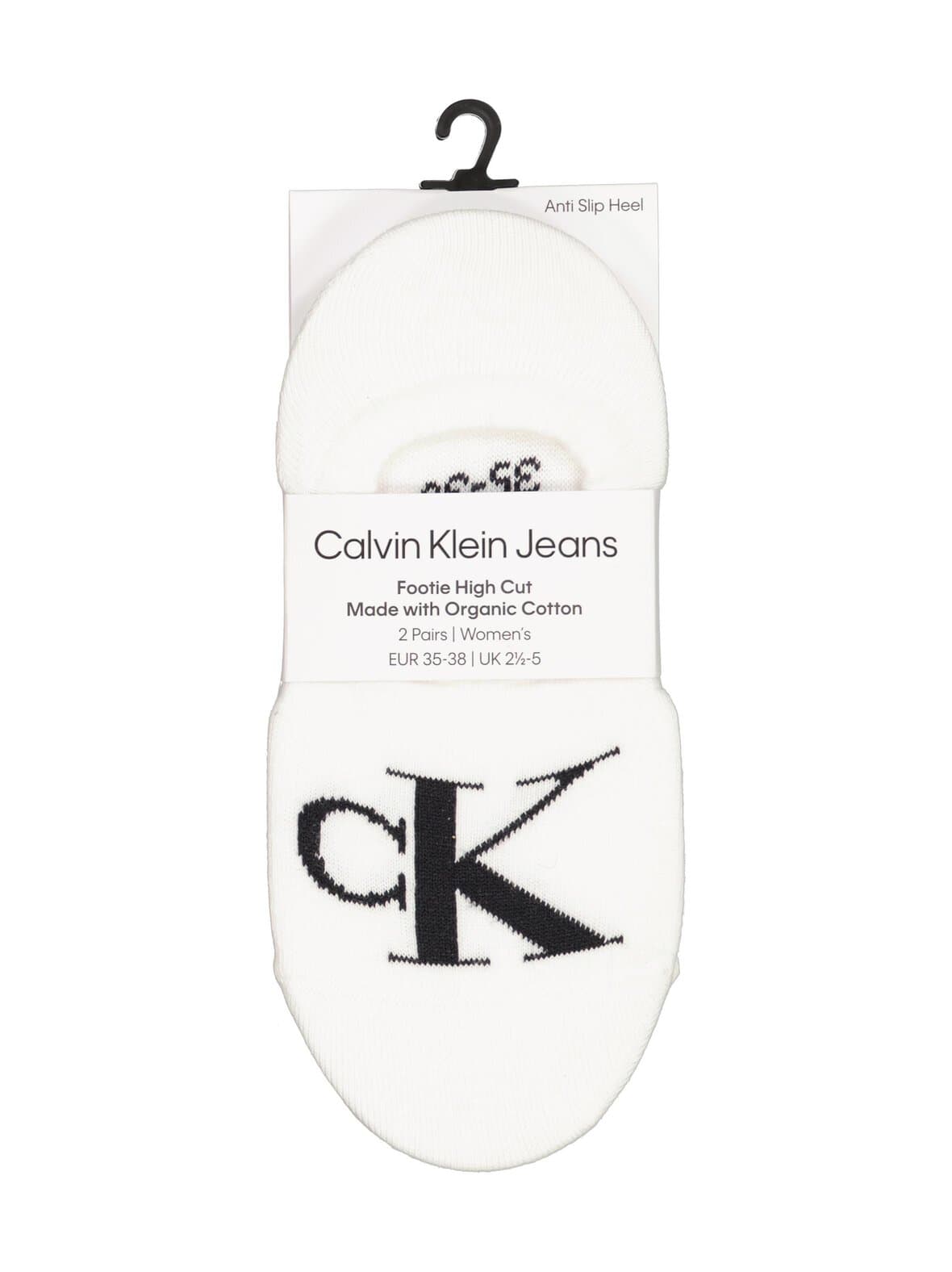 Ckj footie monogram -sukat 2-pack – Calvin Klein