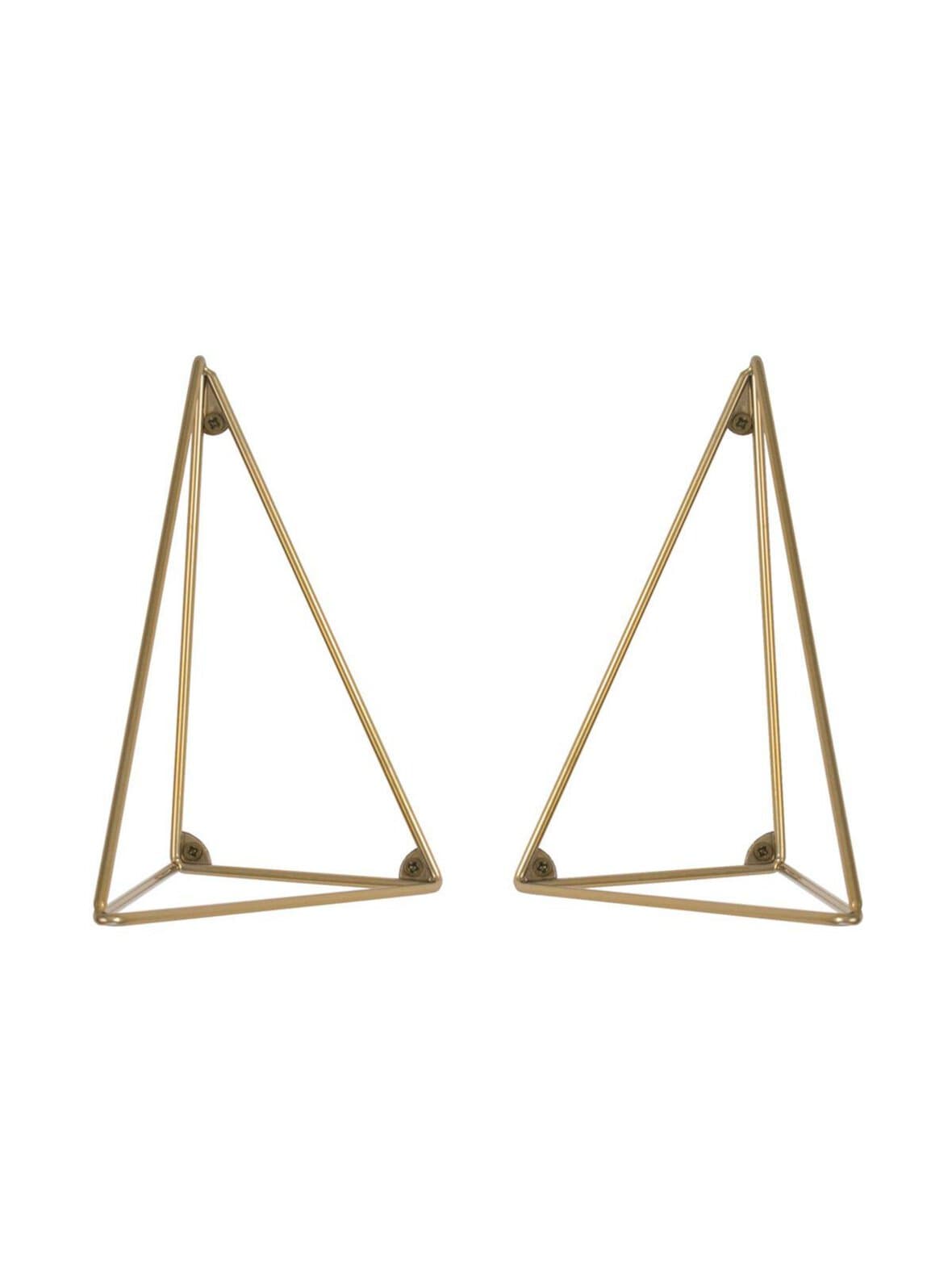 Pythagoras-hyllynkannattimet 2 kpl brass matte – Maze