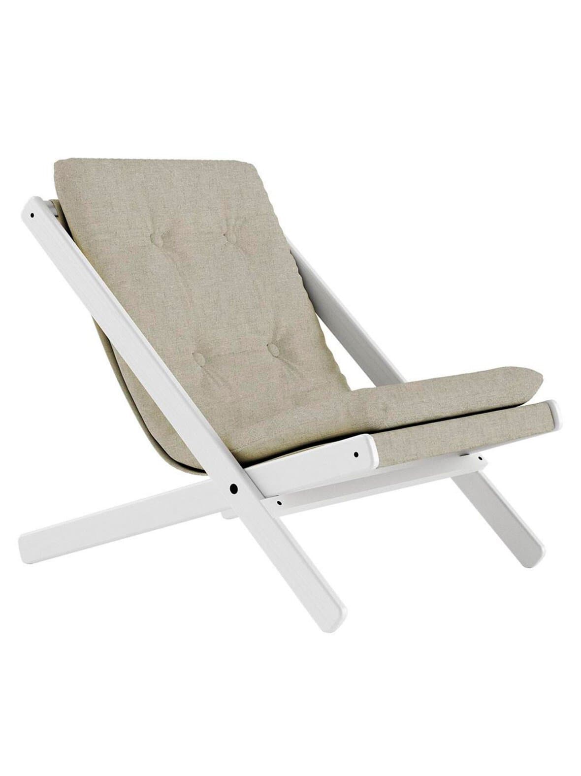 Boogie-nojatuoli linen/white – Karup