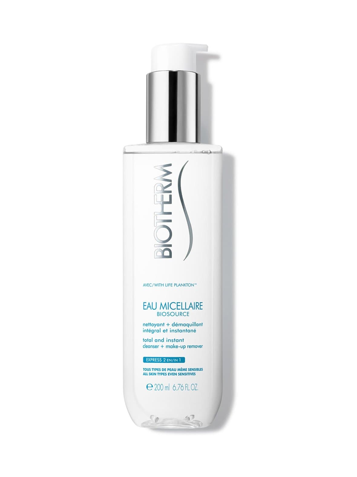Eau micellaire -puhdistusvesi kaikille ihotyypeille 200 ml – Biotherm