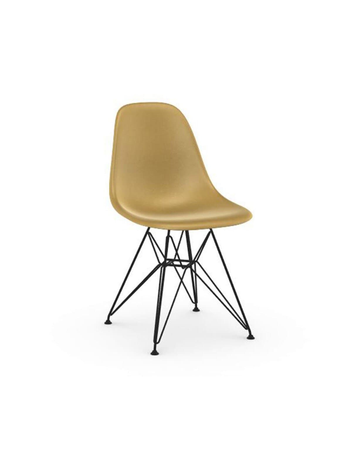 Eames dsr fiberglass -tuoli ochre light/musta – Vitra