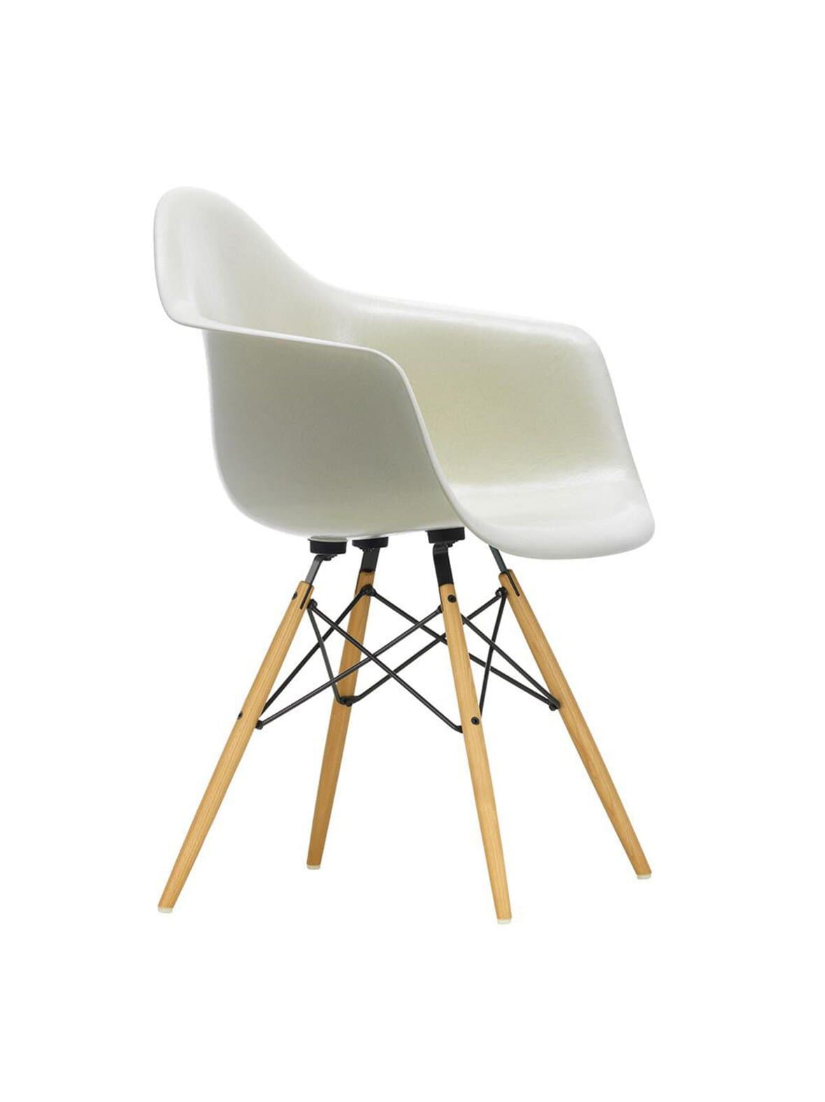 Eames daw fiberglass -tuoli parchment/hunajasaarni – Vitra