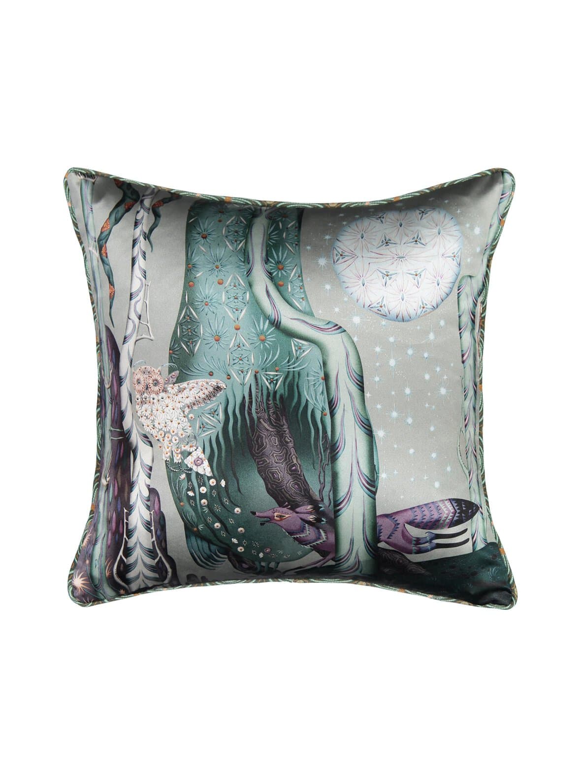 Tigerwoods owl -silkkityynynpäällinen 50 x 50 cm – Klaus Haapaniemi & Co