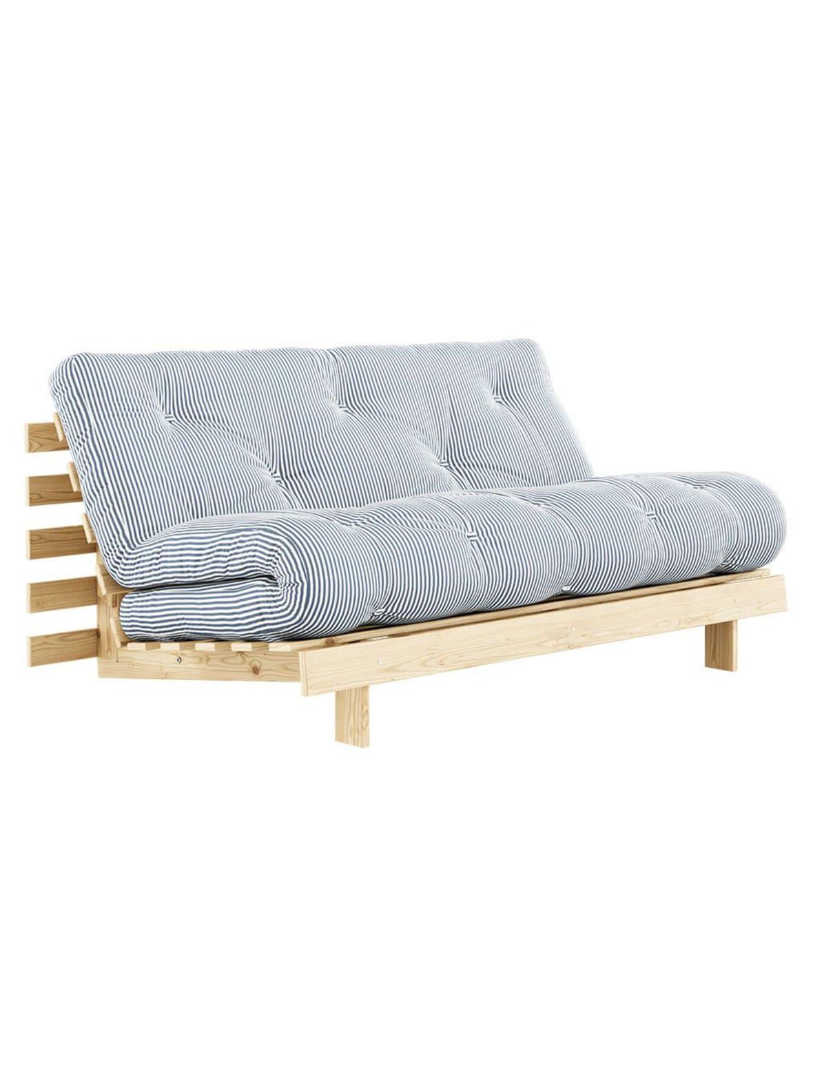 Roots-futonsohva beach blue / mänty l 160 cm – Karup
