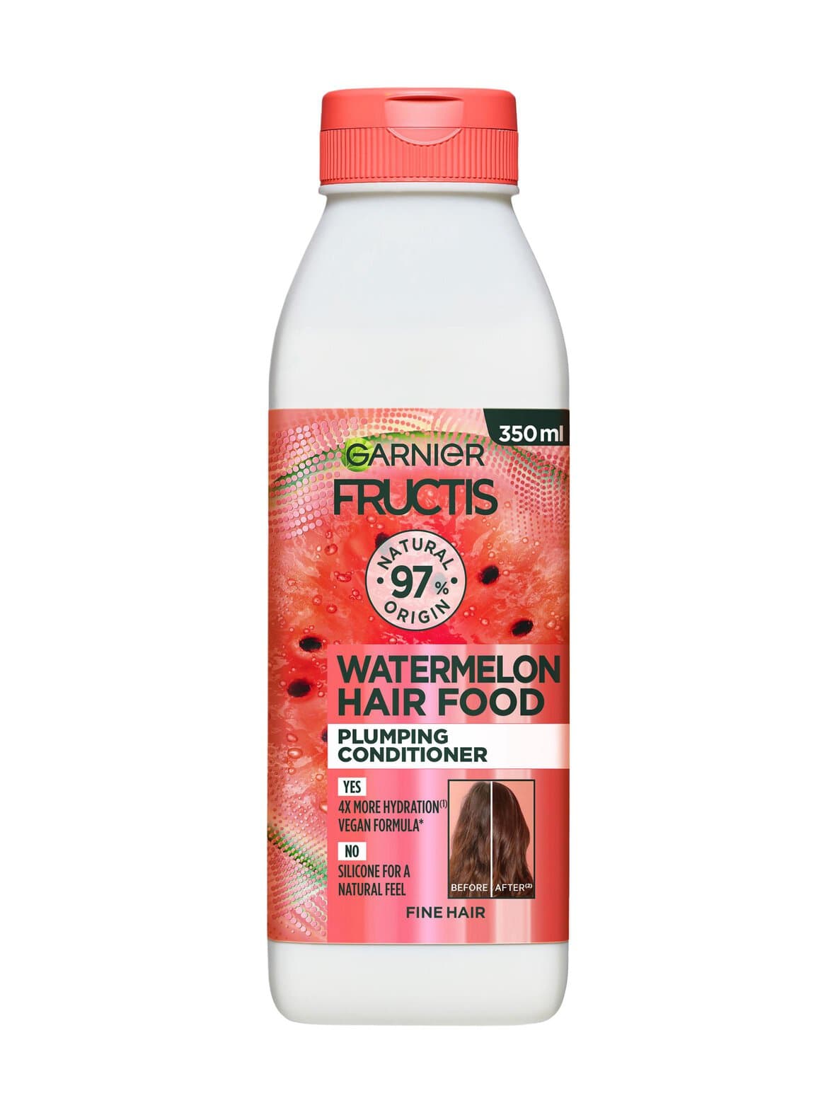 Fructis hair food watermelon -hoitoaine hennoille hiuksille, 350ml – Garnier