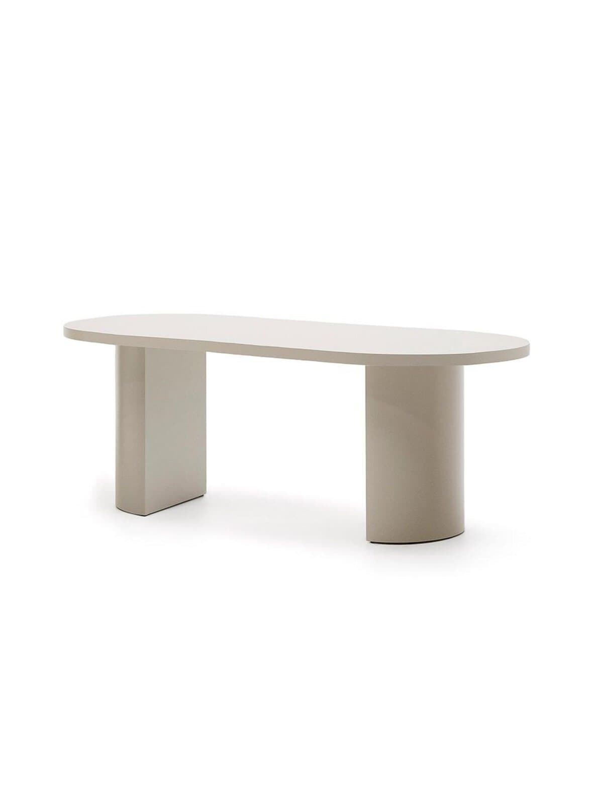 Nealy-ruokapöytä ecru 200 x 100 cm – Kave Home