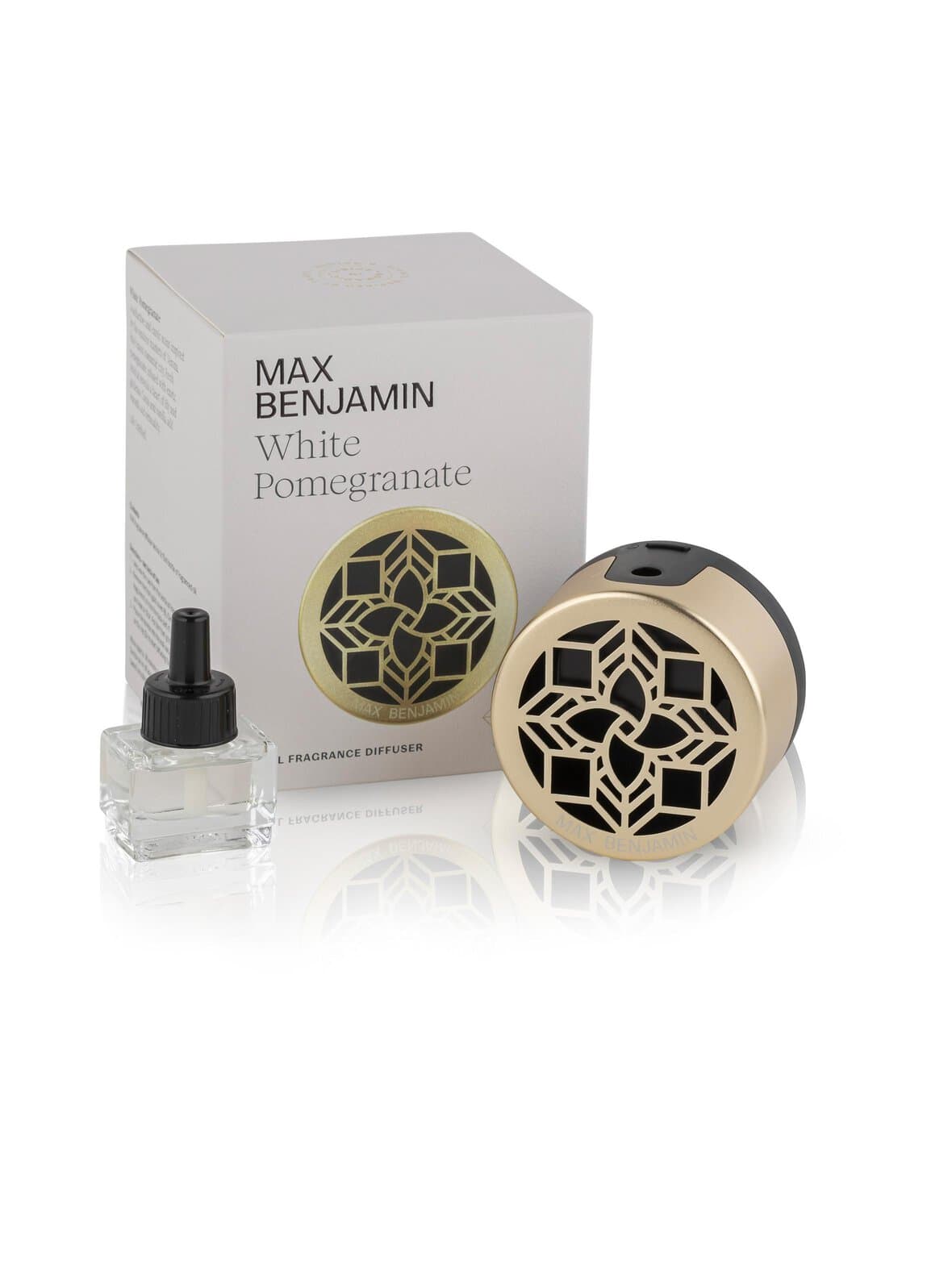 White pomegranate -seinädiffuusori ja tuoksupakkaus 15 ml – Max Benjamin