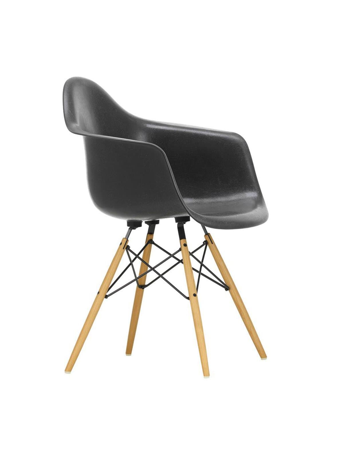 Eames daw fiberglass -tuoli elephant grey/hunajasaarni – Vitra