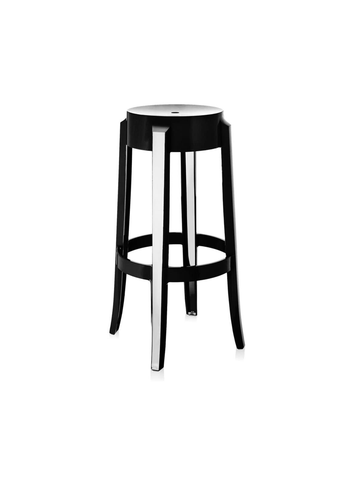 Charles ghost -jakkara musta k 75 cm – Kartell