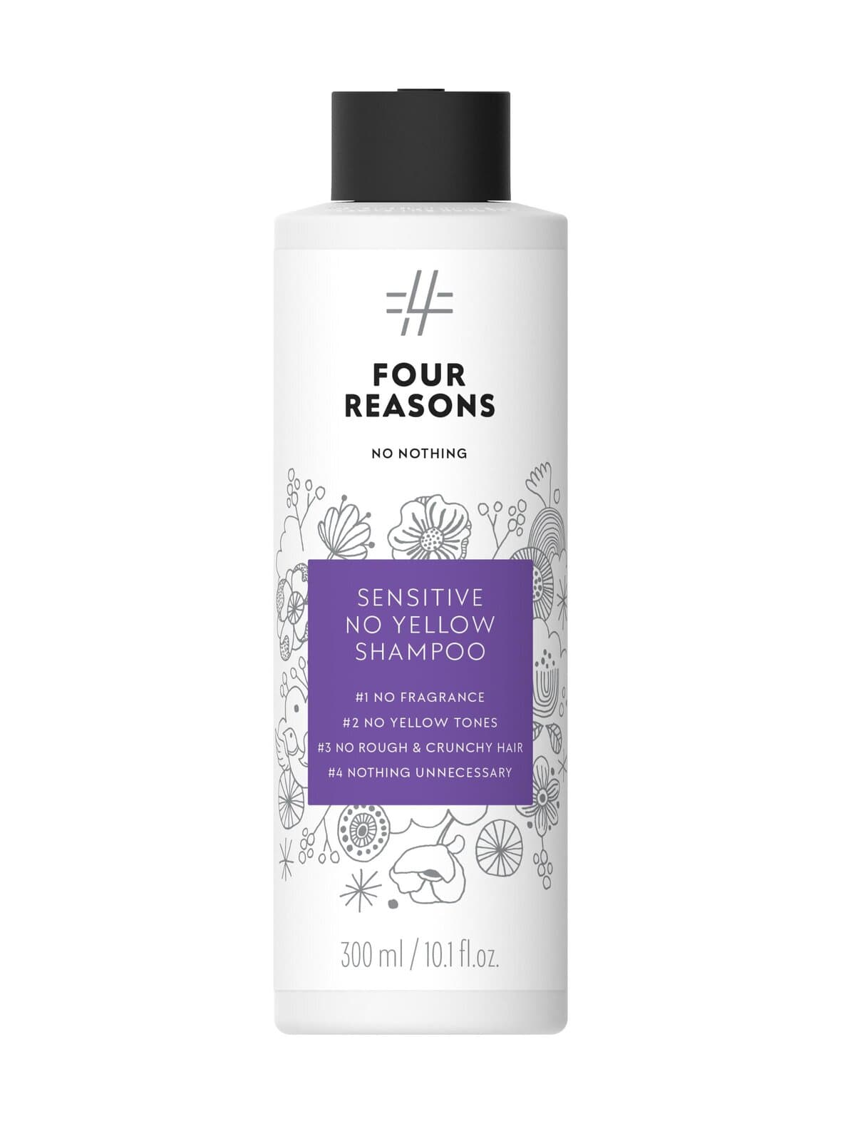 Sensitive no yellow -shampoo 300 ml – Four Reasons