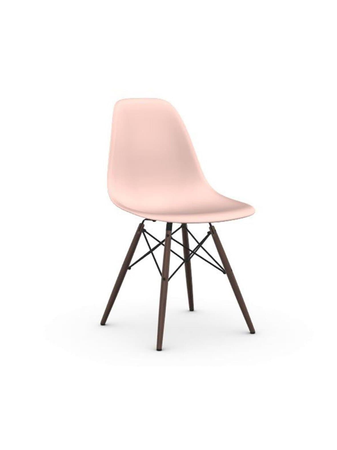 Eames dsw re -tuoli pale rose/ruskea vaahtera – Vitra