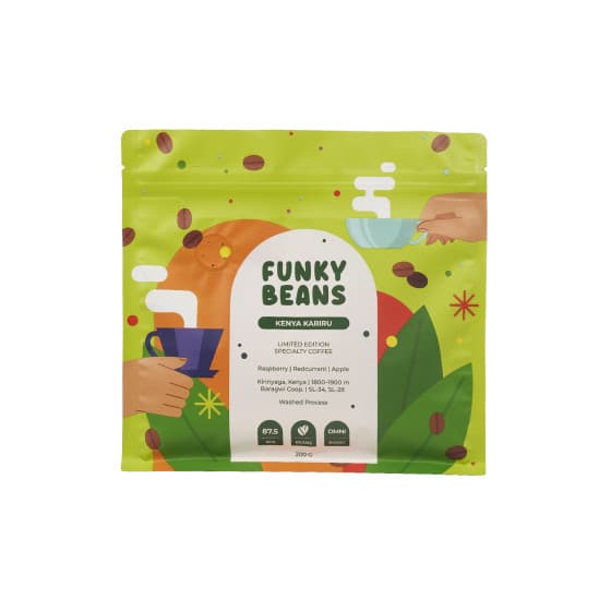 Specialty-kahvipavut Funky Beans Kenya Kariru, 200 g – Funky Beans