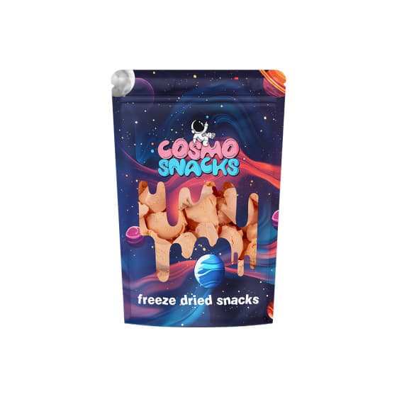 Cosmo Snacks pakastekuivattu mansikkajäätelö, 50 g – COSMO SNACKS